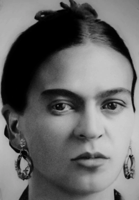 portrait dessiné de Frida Kahlo
